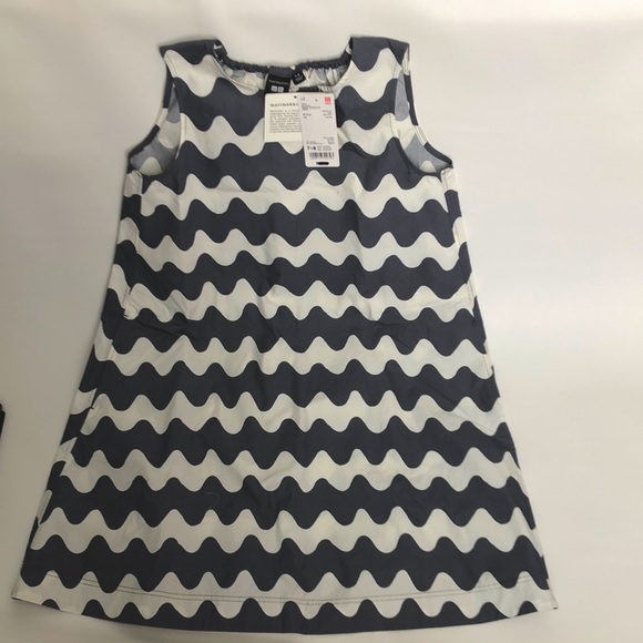 Uniqlo Other - Girls New Marimekko sleeveless cotton dress with side pockets size 7-8 runs big